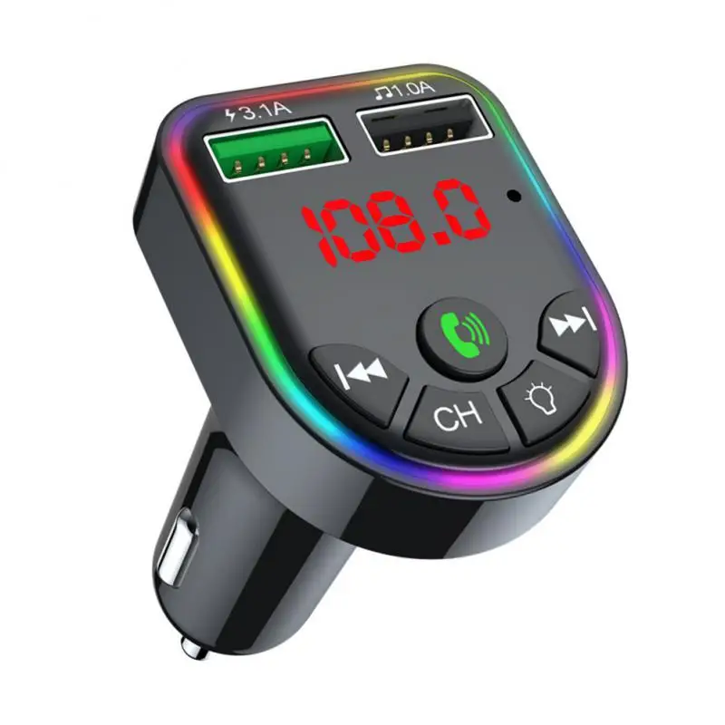 5.0 Bluetooth Mp3 Player Car Charger Wireless Bluetooth Receiver With Atmosphere Light DC12V-24V 3.1A Charging Adapter Support
5.0 Bluetooth Mp3 Player Car Charger Wireless Bluetooth Receiver With Atmosphere Light DC12V-24V 3.1A Charging Adapter Support