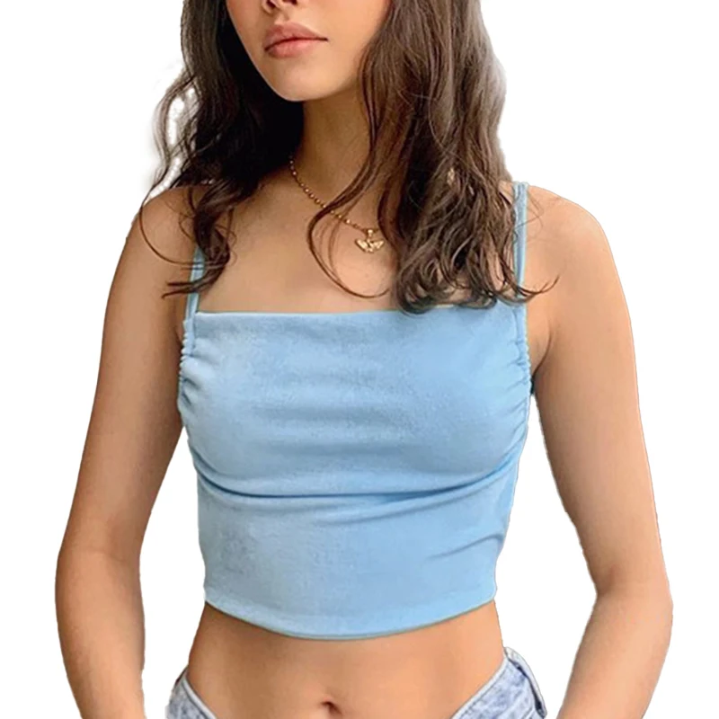 1Pcs Short Strappy Sling Vest Open Umbilical Halter Solid Color V Neck Outer Wear Suitable Sexy for Casual Party Beach Club
1Pcs Short Strappy Sling Vest Open Umbilical Halter Solid Color V Neck Outer Wear Suitable Sexy for Casual Party Beach Club