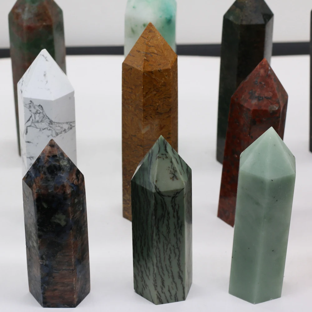 2021 Best-selling Natural Stones Semi-precious Stones Six-edge Rough Stones Exquisite Ornaments Width 25-30mm Long 90-110mm/kg 
2021 Best-selling Natural Stones Semi-precious Stones Six-edge Rough Stones Exquisite Ornaments Width 25-30mm Long 90-110mm/kg