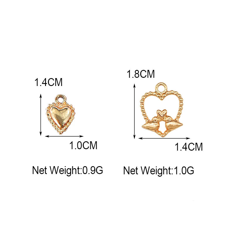 10Pcs Mix Heart Shape Charms Gold Color Alloy Love Pendant For Jewelry Making Necklace Earrings DIY Crafts Supplies Components
10Pcs Mix Heart Shape Charms Gold Color Alloy Love Pendant For Jewelry Making Necklace Earrings DIY Crafts Supplies Components