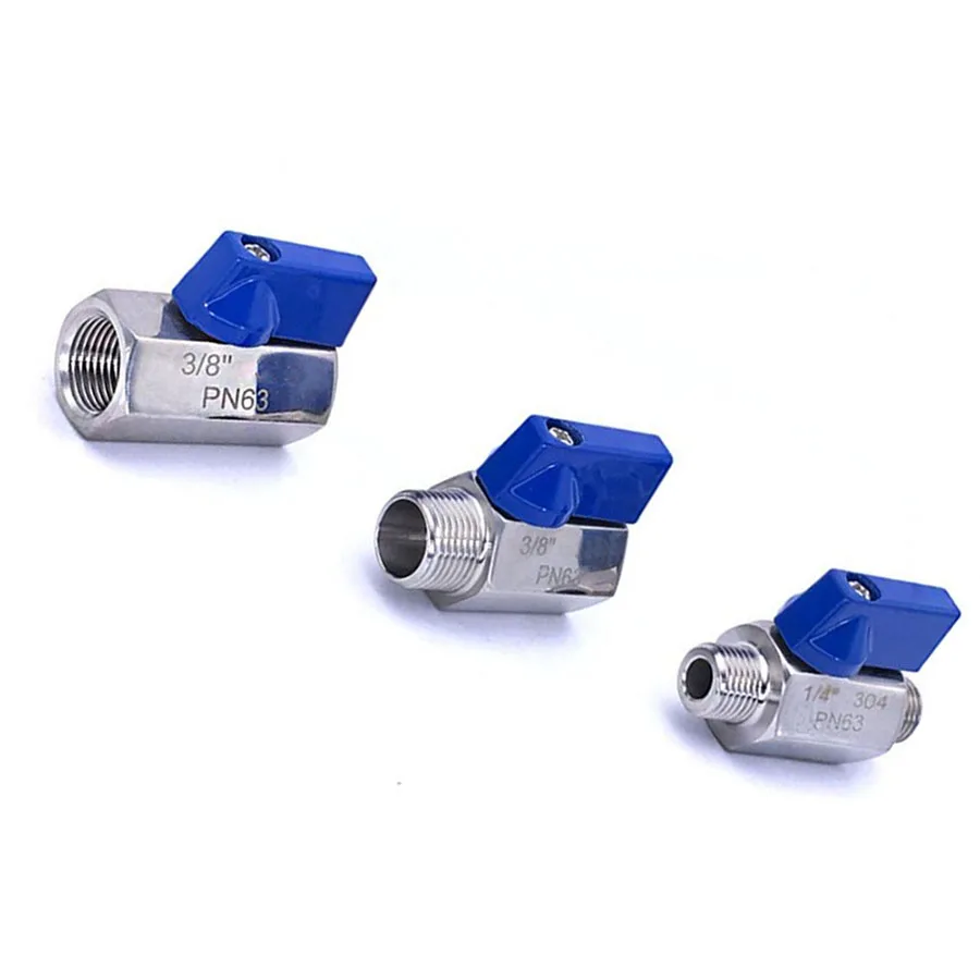 Санитарно SS304 мини шаровой кран 1/8 "1/4" 3/8 "1/2" 3/4 "1" BSP Женский Мужской резьбовой мини шаровой кран для воды, нефти и газа
Санитарно SS304 мини шаровой кран 1/8 "1/4" 3/8 "1/2" 3/4 "1" BSP Женский Мужской резьбовой мини шаровой кран для воды, нефти и газа
