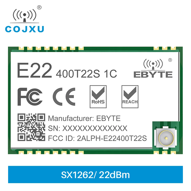 SX1262 LoRa RF Wireless Module 433MHz 470MHz Relay IoT Module 22dBm UART Long Range cojxu E22-400T22S1C Transmitter and Receiver
SX1262 LoRa RF Wireless Module 433MHz 470MHz Relay IoT Module 22dBm UART Long Range cojxu E22-400T22S1C Transmitter and Receiver