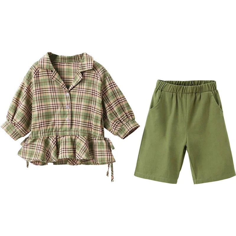 New Arrive Spring Summer Children's Clothes Set Baby Girls Blouse+Shorts 2pcs/Set Kids Costume Teenage Girl Clothing High Qualit
New Arrive Spring Summer Children's Clothes Set Baby Girls Blouse+Shorts 2pcs/Set Kids Costume Teenage Girl Clothing High Qualit