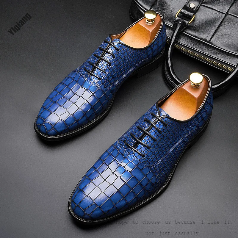 Exclusive for high-end men's leather shoes leather crocodile pointed hair stylist men's shoes fashion banquet business shoes
Exclusive for high-end men's leather shoes leather crocodile pointed hair stylist men's shoes fashion banquet business shoes
