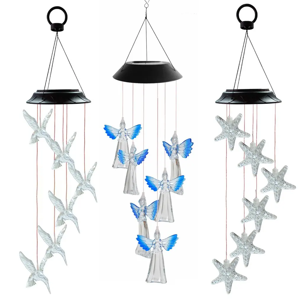 1PC LED Solar Wind Chime Crystal Ball Wind Chime Light Color Changing Waterproof Hanging Solar Light For Home Garden
1PC LED Solar Wind Chime Crystal Ball Wind Chime Light Color Changing Waterproof Hanging Solar Light For Home Garden