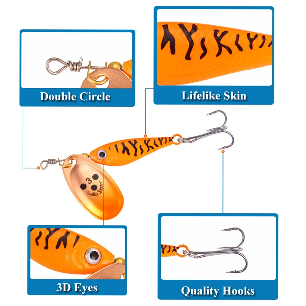 11g/15g/20g Rotating Metal Spinnerbait Fishing Lure Artificial Hard Bait Freshwater Saltwater Fishing Bait Carp Fishing Tackle
11g/15g/20g Rotating Metal Spinnerbait Fishing Lure Artificial Hard Bait Freshwater Saltwater Fishing Bait Carp Fishing Tackle