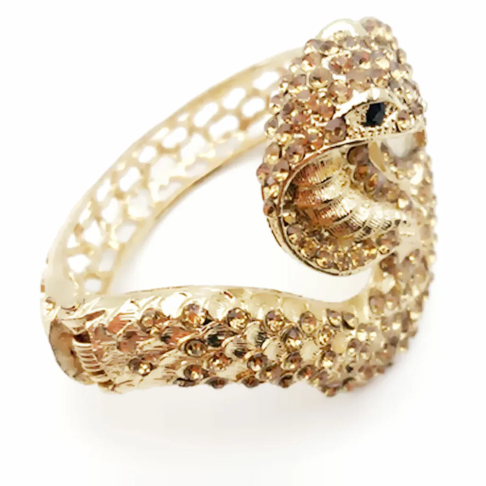 Женские часы в виде змеи роскошные с золотым браслетом женские | Наручные