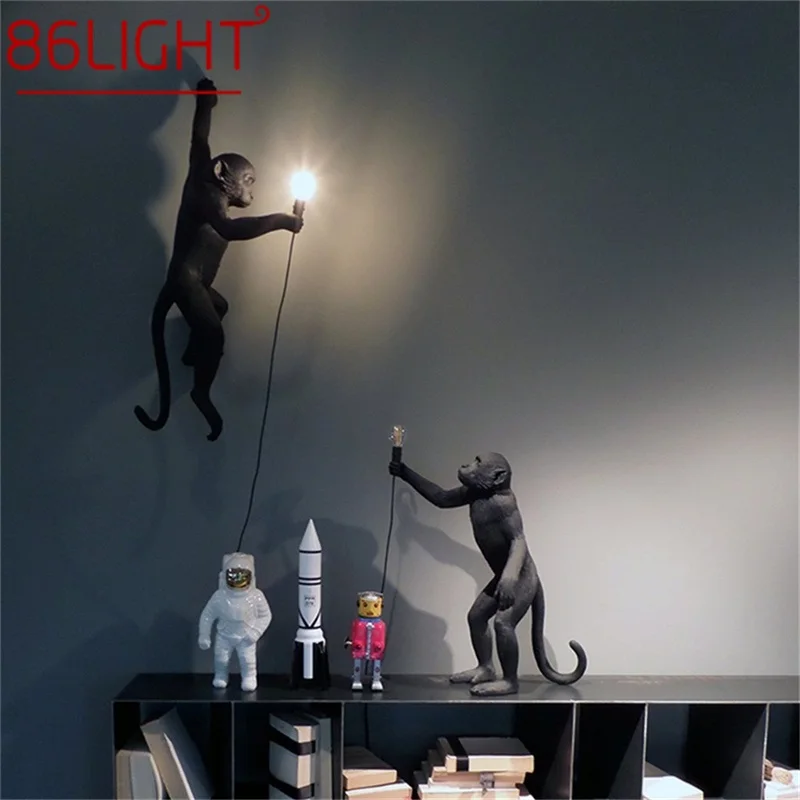 86LIGHT Indoor Wall Sconces Lamps Modern Creative Gold Monkey LED Lighting Decorative For Home
86LIGHT Indoor Wall Sconces Lamps Modern Creative Gold Monkey LED Lighting Decorative For Home