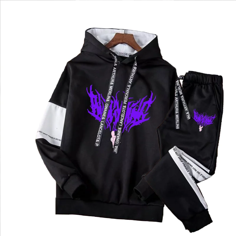 Мужской спортивный костюм с толстовкой и брюками, повседневный свитшот с капюшоном и брюки, пуловер в стиле преппи, весна-осень
Мужской спортивный костюм с толстовкой и брюками, повседневный свитшот с капюшоном и брюки, пуловер в стиле преппи, весна-осень