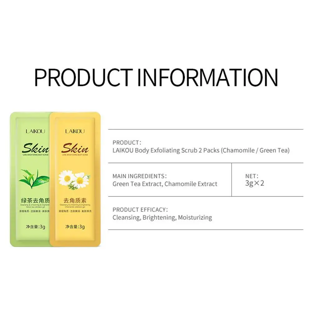 3g x 2pcs Green Tea Exfoliating Peeling Gel Facial Skin Pack Scrub Face Repair Care Moisturizing Whitening Cream Trial Scru C1D0
3g x 2pcs Green Tea Exfoliating Peeling Gel Facial Skin Pack Scrub Face Repair Care Moisturizing Whitening Cream Trial Scru C1D0