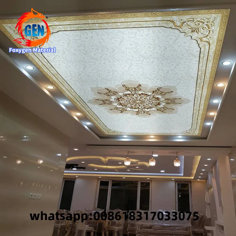 Decorative material false roof ceiling design Hot selling 3D DIY PVC stretch ceiling film
Decorative material false roof ceiling design Hot selling 3D DIY PVC stretch ceiling film