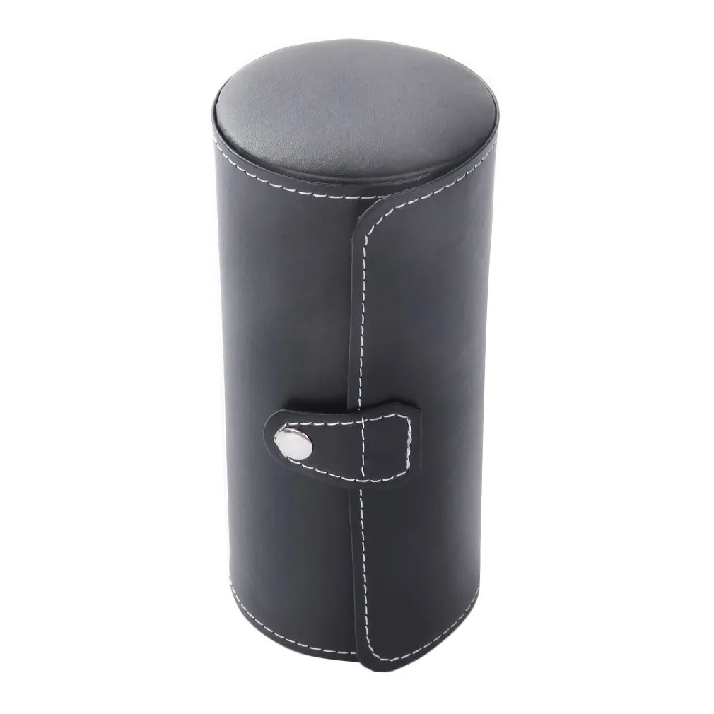 3 Grids Brown Black Color Cylinder Shape Leather Watches Display Case Boxes Jewelry Storage Portable Watch Box 
3 Grids Brown Black Color Cylinder Shape Leather Watches Display Case Boxes Jewelry Storage Portable Watch Box