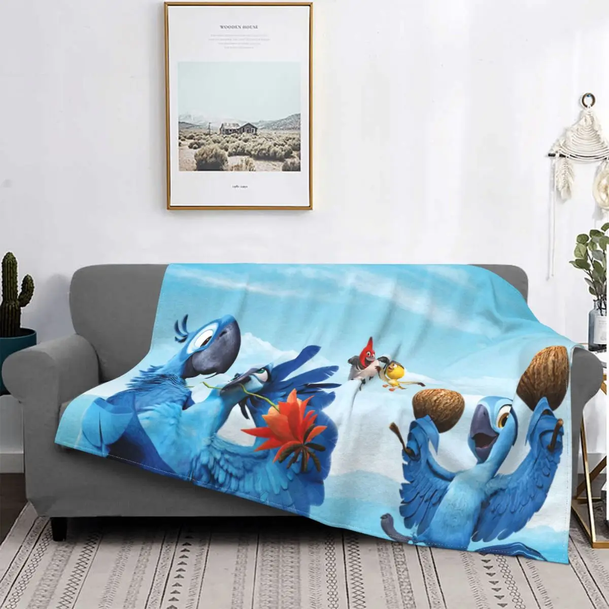 Manta de película de dibujos animados Rio Blue, decoración de felpa de Coral, ropa de cama, colcha para sofá
Manta de película de dibujos animados Rio Blue, decoración de felpa de Coral, ropa de cama, colcha para sofá