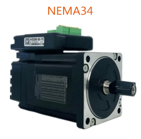 

NEMA34 Integrated Closed Loop Stepper Motor 80V 7.5Nm 2 phase iHSS86-80-70 Hybrid stepper servo motor