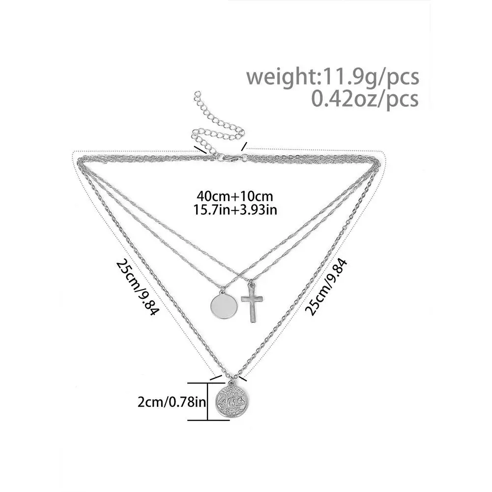 Cross Neckalce Multilayer Virgin Mary Pendant Beads Chain Christian Durable Goddess Catholic Alloy Ideal Gift Choker
Cross Neckalce Multilayer Virgin Mary Pendant Beads Chain Christian Durable Goddess Catholic Alloy Ideal Gift Choker