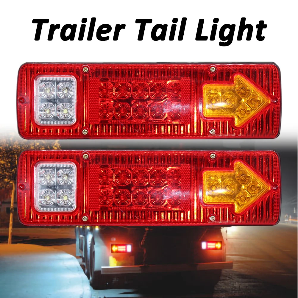 2pcs 12V Truck Trailer Tail Light 19 LED Waterproof Stop Light Reverse Turn Signal Indicator Lights for Truck Trailer Van
2pcs 12V Truck Trailer Tail Light 19 LED Waterproof Stop Light Reverse Turn Signal Indicator Lights for Truck Trailer Van