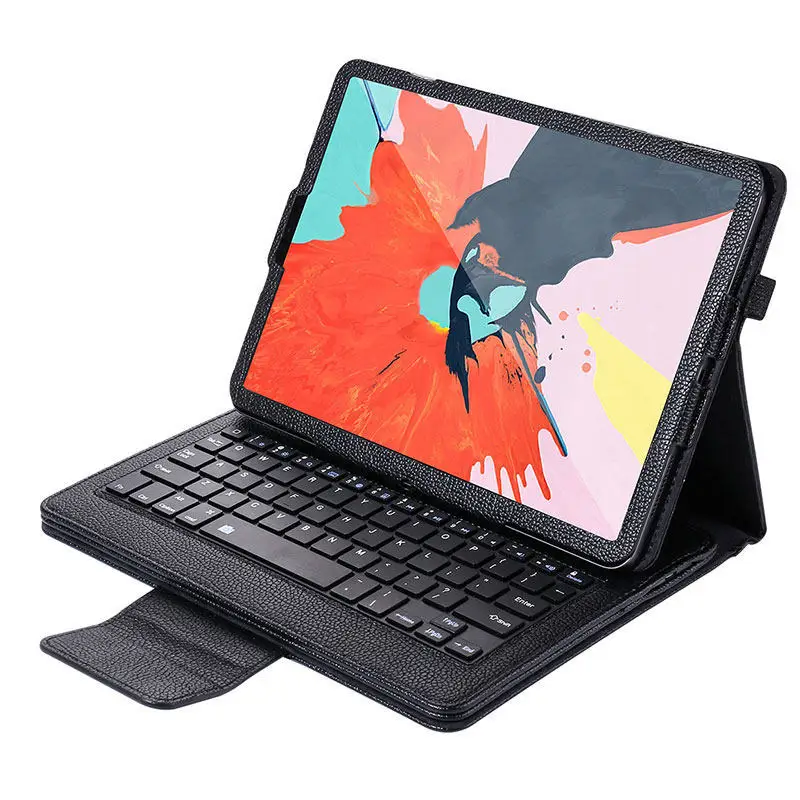 

Detachable Wireless Bluetooth Keyboard Case for New IPad Pro 11 2020 2018 Tablet litchi Style PU Leather Flip Stand Funda + Flim