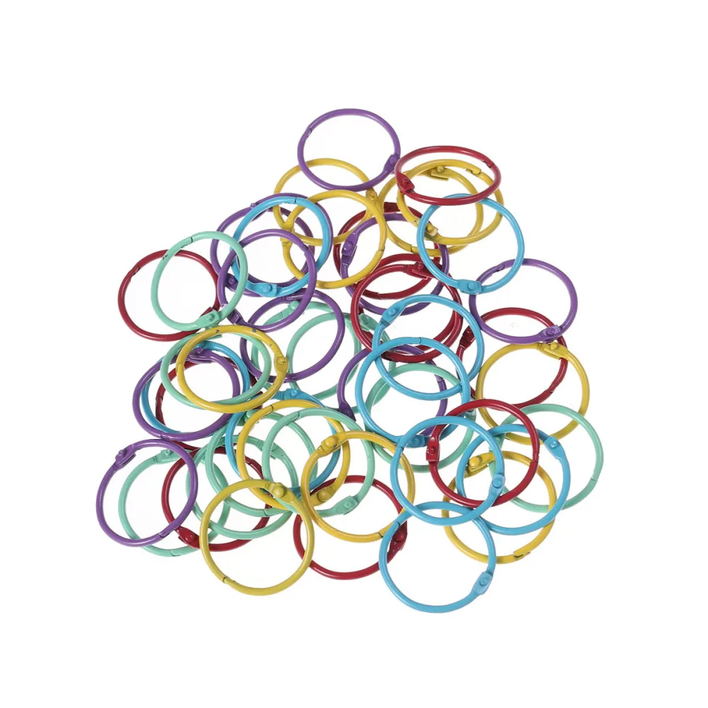 50Pcs Metal Book Rings Loose Leaf Binder Book Binder Hoops Office Binding Supplies
50Pcs Metal Book Rings Loose Leaf Binder Book Binder Hoops Office Binding Supplies