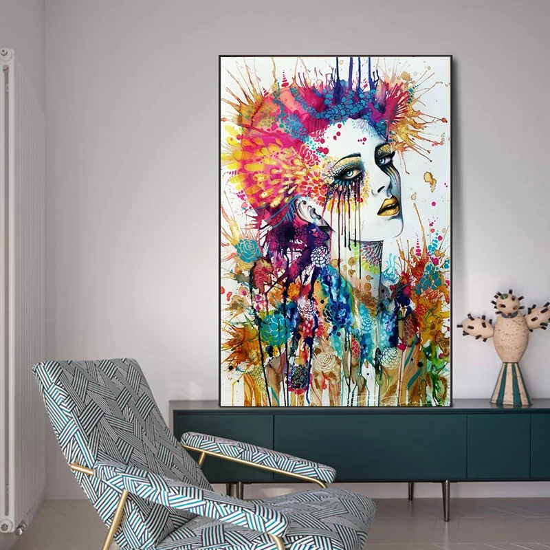 Watercolor Beauty Canvas Painting Wall Art Graffiti Abstract Art Girl Posters and Prints Living Room Home Decoration Pictures
Watercolor Beauty Canvas Painting Wall Art Graffiti Abstract Art Girl Posters and Prints Living Room Home Decoration Pictures