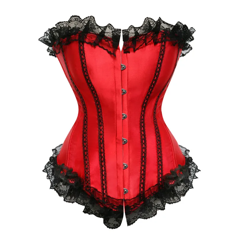 ANDREAGIRL Satin Corset Overbust Lace Up Corsets Plus Size S-6XL Boned Korset Women Outfit Bustier Top Corselet 8113
ANDREAGIRL Satin Corset Overbust Lace Up Corsets Plus Size S-6XL Boned Korset Women Outfit Bustier Top Corselet 8113