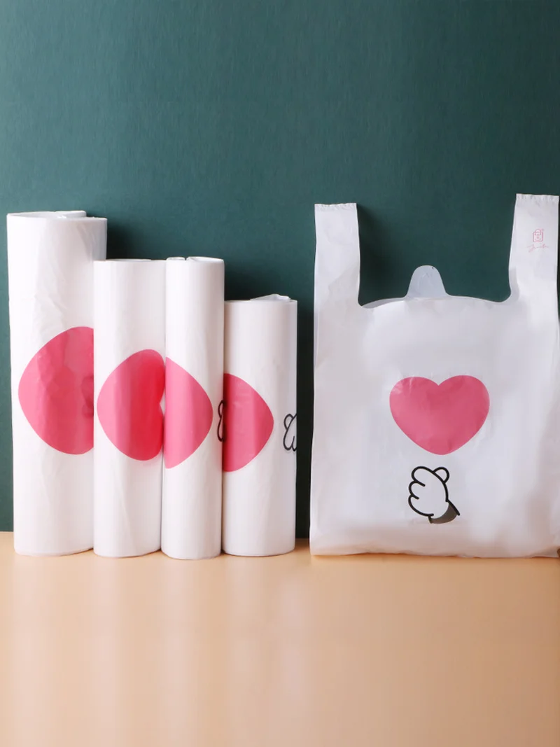 100pcs/lot Supermarket Shopping Plastic bags New Materiat Vest bags Gift Cosmetic Bags Food packaging bag
100pcs/lot Supermarket Shopping Plastic bags New Materiat Vest bags Gift Cosmetic Bags Food packaging bag