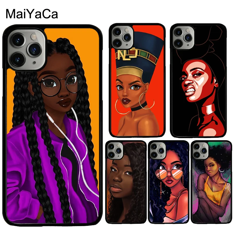 Женский Африканский чехол MaiYaCa для iphone 12 mini 11 Pro Max X XR XS MAX 6S 7 8 Plus SE 2020|Бамперы| |