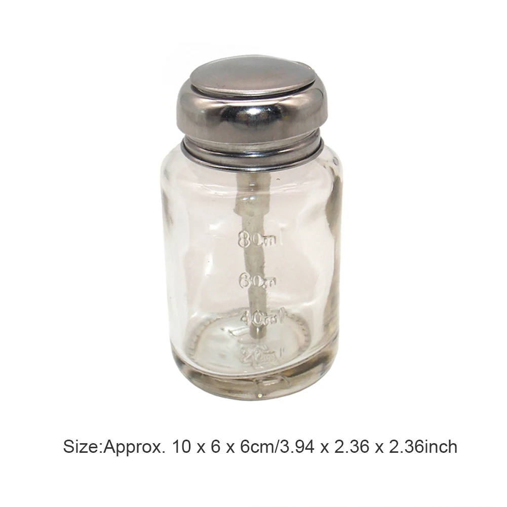 Glass Push Down Empty Press Bottle Alcohol Glass Empty Bottles with Dispenser Refillable for Nail Polish Alcohol Makeup
Glass Push Down Empty Press Bottle Alcohol Glass Empty Bottles with Dispenser Refillable for Nail Polish Alcohol Makeup