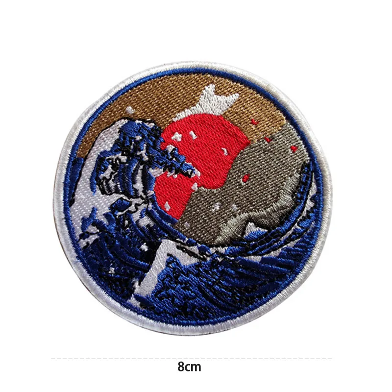 Japan Kanagawa Ukiyo-e Embroidery Velcro Armband Waves and Waves Morale Patch Cloth Sticker Sew Personalized Embroidery Badges
Japan Kanagawa Ukiyo-e Embroidery Velcro Armband Waves and Waves Morale Patch Cloth Sticker Sew Personalized Embroidery Badges
