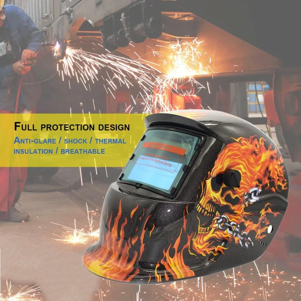 Solar Auto Darkening Welding Helmet TIG MIG MMA Electric Welding Mask Helmet Welder Cap Lens For Welding Machine Plasma Cutter
Solar Auto Darkening Welding Helmet TIG MIG MMA Electric Welding Mask Helmet Welder Cap Lens For Welding Machine Plasma Cutter