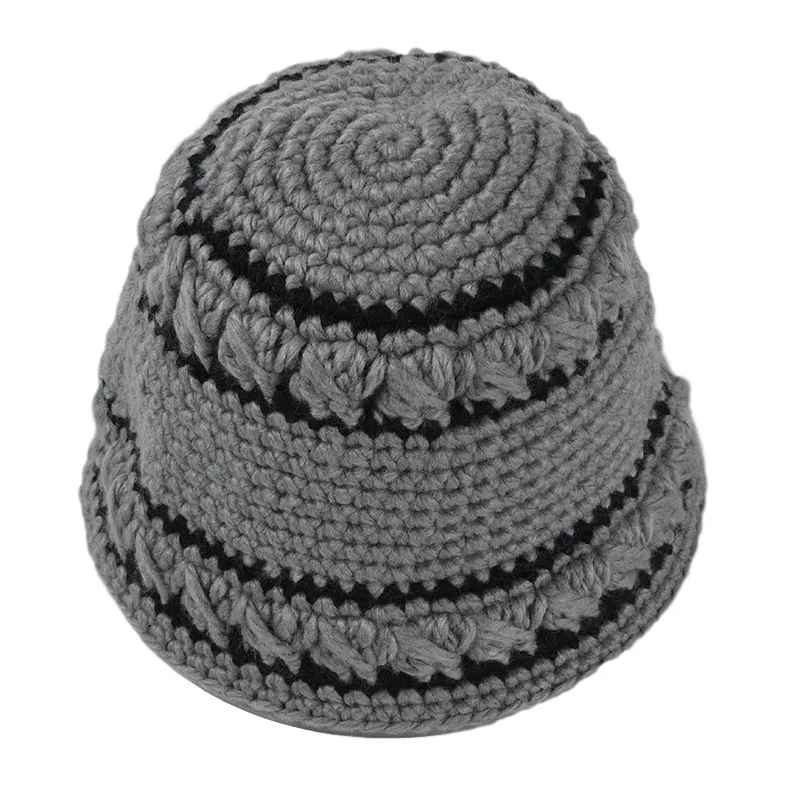 2021 Spring Autumn New Style Coarse Yarn Hand Hook Bucket Hat Women Korean Version All-Match Stripe Knit Fisherman Hat Foldable
2021 Spring Autumn New Style Coarse Yarn Hand Hook Bucket Hat Women Korean Version All-Match Stripe Knit Fisherman Hat Foldable
