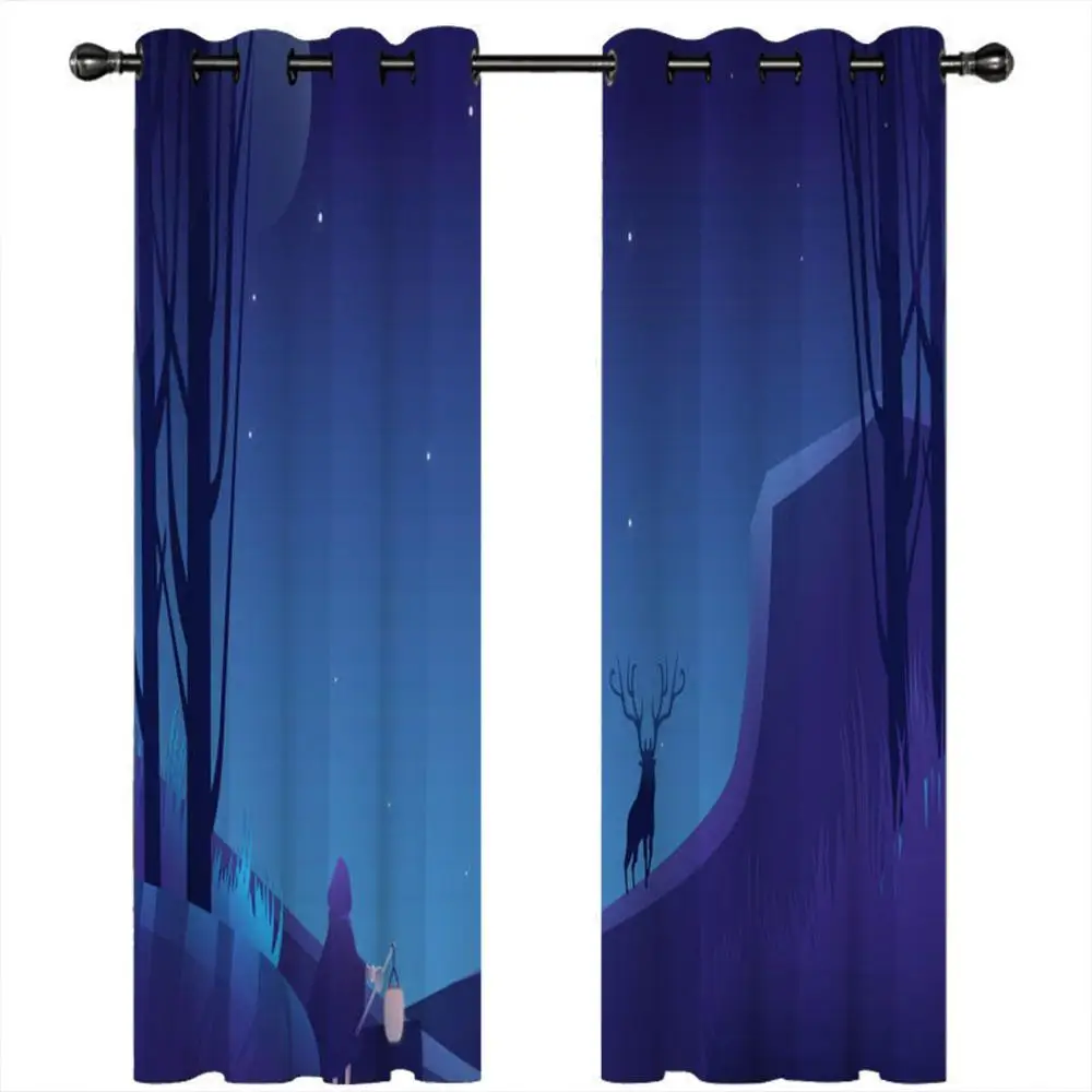 Window Treatment 3D Curtain Living Room Bedroom Blackout Curtains Hooks Grommet Photo Curtains
Window Treatment 3D Curtain Living Room Bedroom Blackout Curtains Hooks Grommet Photo Curtains