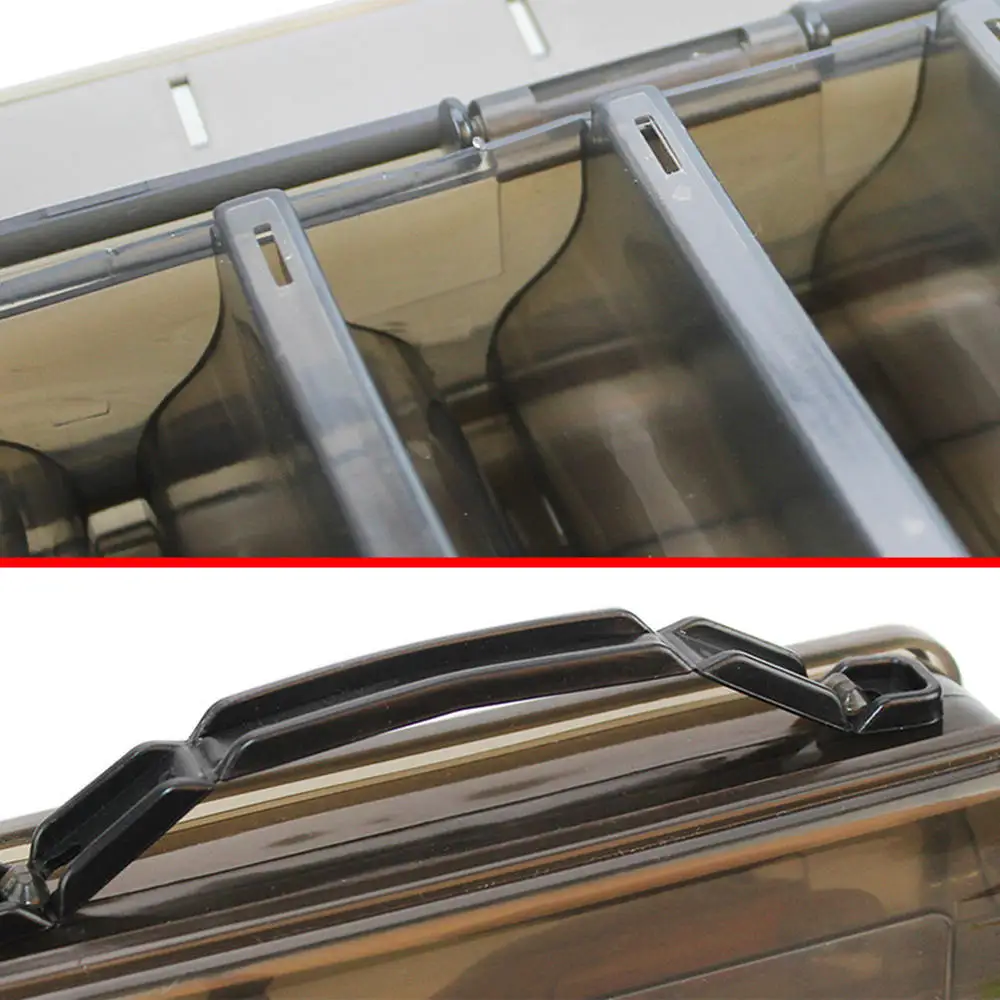 Double Side Fishing Lure Tackle Box 10 Compartments Storage Case High Strength Box Fishing Accessories 
Double Side Fishing Lure Tackle Box 10 Compartments Storage Case High Strength Box Fishing Accessories