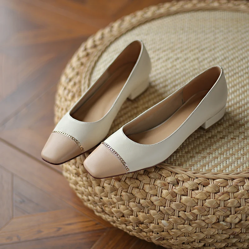 Sheepskin Retro Women Shoes Slip-On Fashion Spring and Autumn Soft Pumps Square Toe Casual Shoes Thick Heel Size 34-39 Handmade
Sheepskin Retro Women Shoes Slip-On Fashion Spring and Autumn Soft Pumps Square Toe Casual Shoes Thick Heel Size 34-39 Handmade