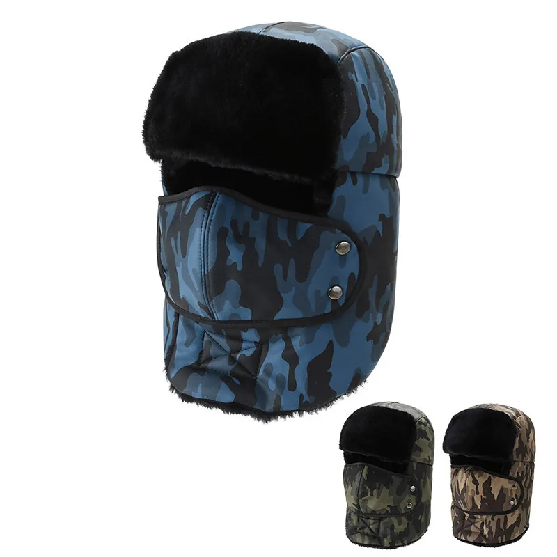 Winter Hats For Men And Women Hat Outdoor Warm Hat Riding Windproof Fashion Ear Protection Camouflage Hat Beanie Gorro Mask Cap
Winter Hats For Men And Women Hat Outdoor Warm Hat Riding Windproof Fashion Ear Protection Camouflage Hat Beanie Gorro Mask Cap