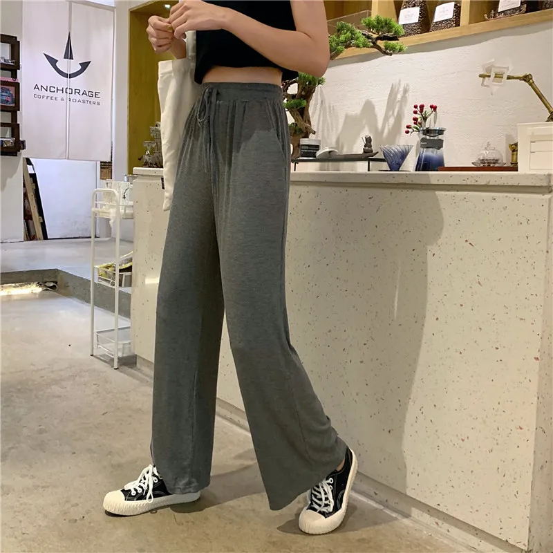 casual Spring and autumn pleated drawstring straight high quality Korean style sweatpants black Women's Clothing fashion Pants
casual Spring and autumn pleated drawstring straight high quality Korean style sweatpants black Women's Clothing fashion Pants