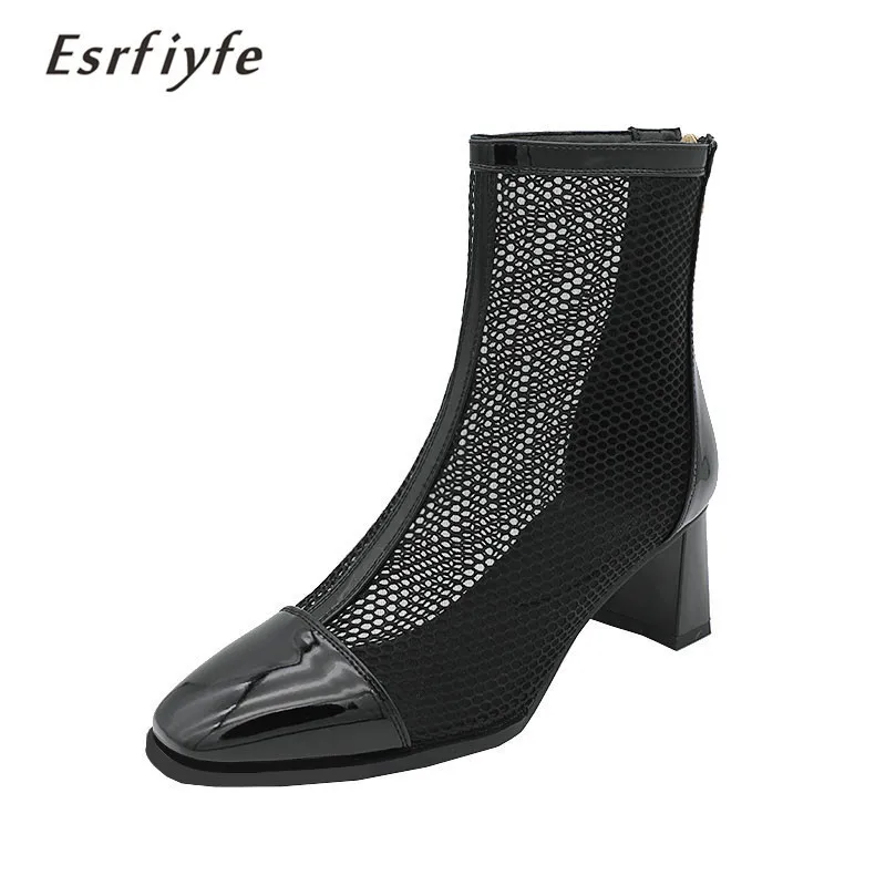 ESRFIYFE 2021 New Sexy Mesh Boots Women Square Toe High Heel Woman's Shoes Summer Ladies Party Cool Boots Female Big Size 32-46
ESRFIYFE 2021 New Sexy Mesh Boots Women Square Toe High Heel Woman's Shoes Summer Ladies Party Cool Boots Female Big Size 32-46