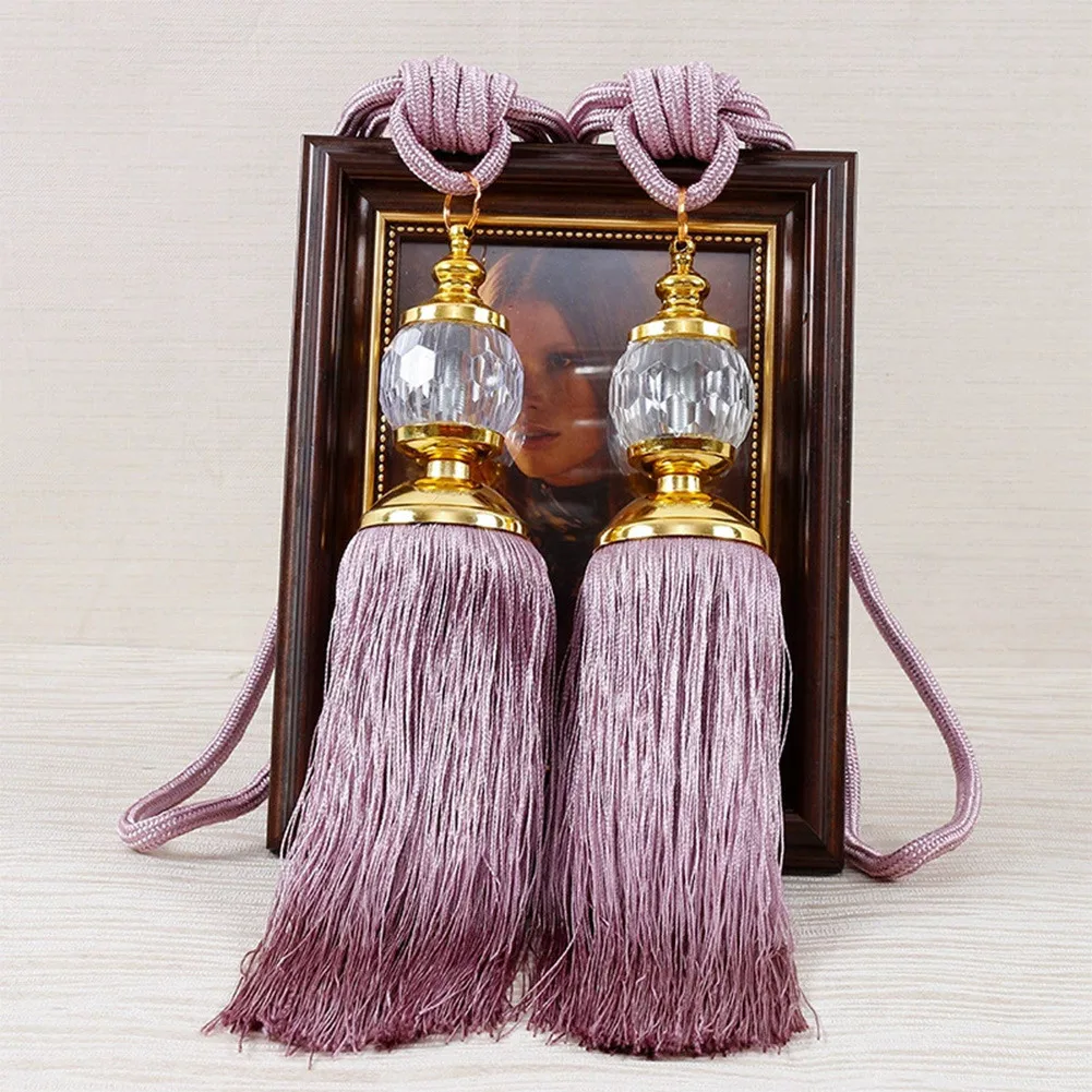 2 Pcs Luxury Curtain Holdbacks Rope Tie Backs Tassel Tiebacks Beaded Ball Decor Pair European Furniture Wall Accessories
2 Pcs Luxury Curtain Holdbacks Rope Tie Backs Tassel Tiebacks Beaded Ball Decor Pair European Furniture Wall Accessories