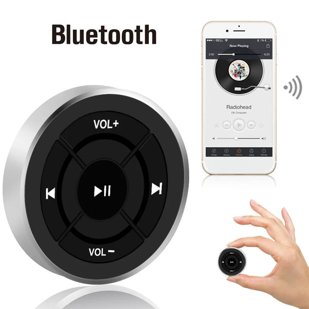 Кнопка дистанционного управления Bluetooth Автомобильный руль мотоцикл велосипед