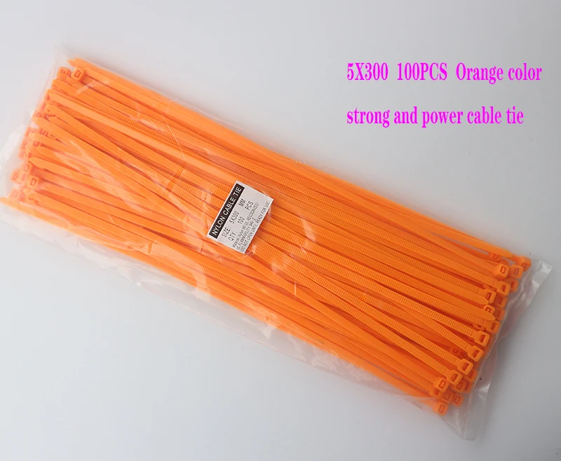 100pcs 5x300 orange cable tie Self-Locking Plastic Nylon Wire Cable Zip Ties Cable Ties Fasten Loop Cable V
100pcs 5x300 orange cable tie Self-Locking Plastic Nylon Wire Cable Zip Ties Cable Ties Fasten Loop Cable V