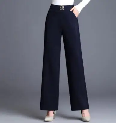 

Прямые брюки для женщин большого размера 4 однотонные черные синие красные коричневые новые модные весенние Осенние повседневные Капри для...