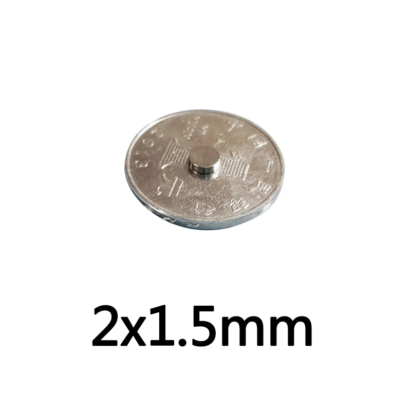 100~5000pcs 2x1.5 mm Powerful Magnets Disc 2mm x 1.5mm Permanent Small Round Magnet 2x1.5mm Thin Neodymium Magnet Strong 2*1.5mm
100~5000pcs 2x1.5 mm Powerful Magnets Disc 2mm x 1.5mm Permanent Small Round Magnet 2x1.5mm Thin Neodymium Magnet Strong 2*1.5mm