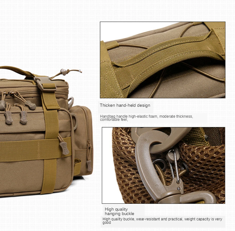 Fishing Tackle Bag Multifunctional Waist Bag Oxford Cloth Shoulder Bag Messenger Bag Pole Fishing Gear Bag Waterproof Toolkit
Fishing Tackle Bag Multifunctional Waist Bag Oxford Cloth Shoulder Bag Messenger Bag Pole Fishing Gear Bag Waterproof Toolkit