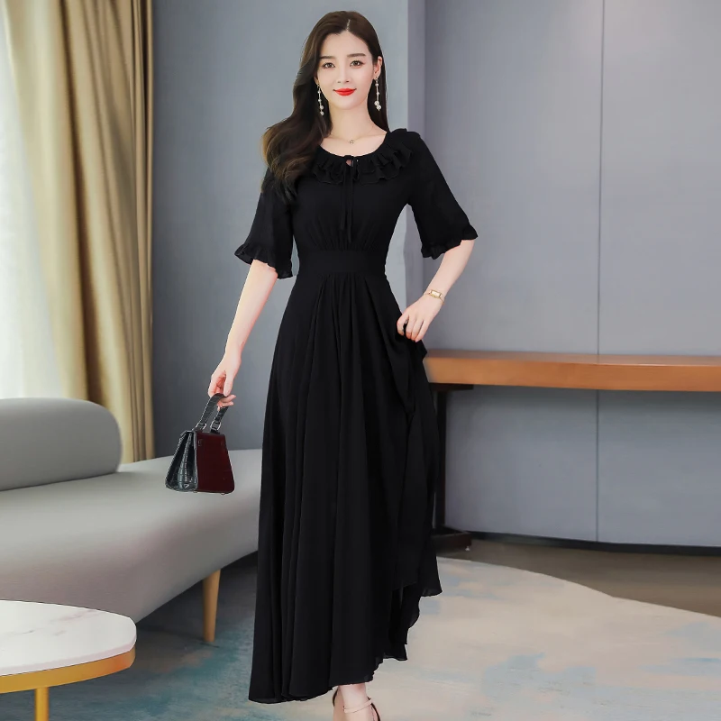 2021 High Quality Boho Solid Chiffon Maxi Dress Summer Vintage 4XL Plus Size Midi Sundress Women Elegant Bodycon Party Vestidos
2021 High Quality Boho Solid Chiffon Maxi Dress Summer Vintage 4XL Plus Size Midi Sundress Women Elegant Bodycon Party Vestidos
