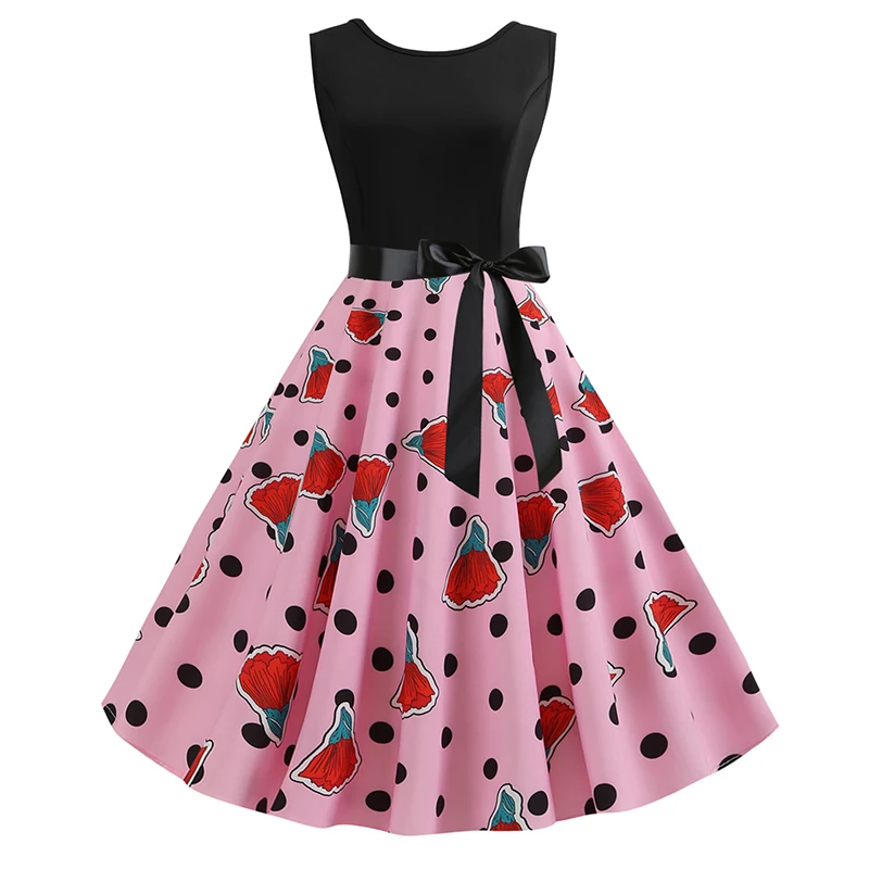 Black Pink Patchwork Summer Dress Women Elegant Vintage Party Dress Casual Office Ladies Work Sleeveless Printed Dress
Black Pink Patchwork Summer Dress Women Elegant Vintage Party Dress Casual Office Ladies Work Sleeveless Printed Dress