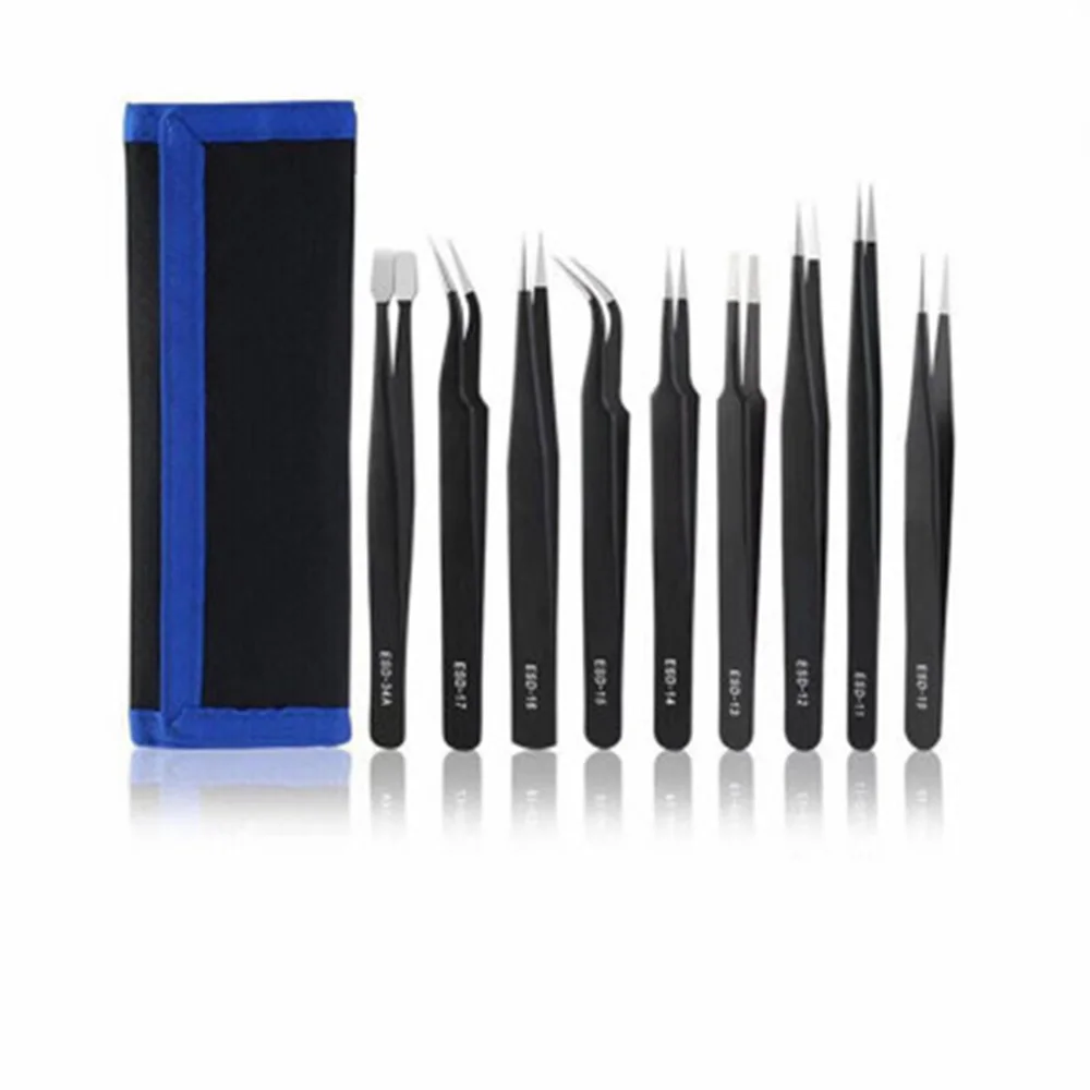 Makeup Tweezers Tool Set High Precision Steel Antistatic Tip Curved Straight Nipper Repair Eyebrow Accessories Kit
Makeup Tweezers Tool Set High Precision Steel Antistatic Tip Curved Straight Nipper Repair Eyebrow Accessories Kit