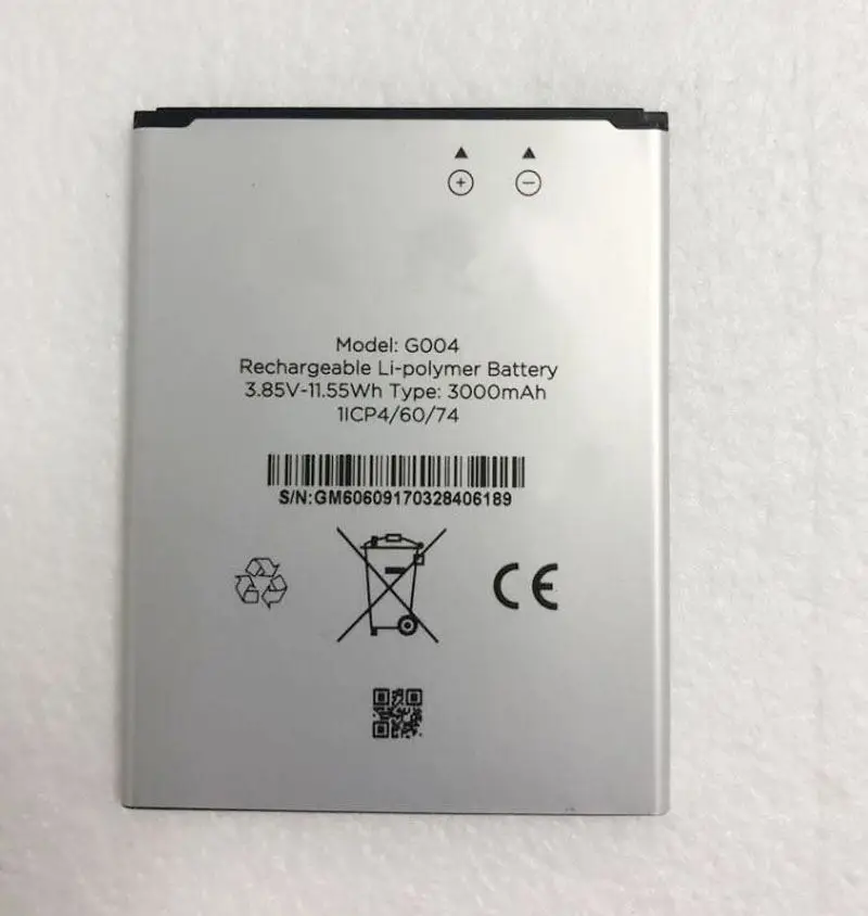 10pcs original G004 3000mAh Rechargeable Li-polymer Battery for General Mobile G004 Cell Phone 1ICP4/60/74
10pcs original G004 3000mAh Rechargeable Li-polymer Battery for General Mobile G004 Cell Phone 1ICP4/60/74