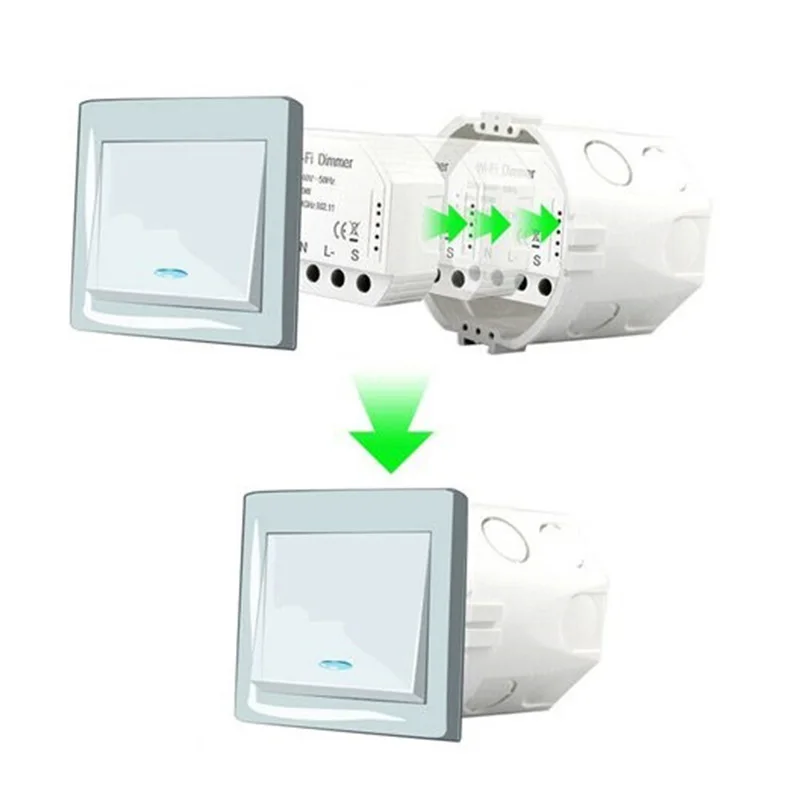 Wifi ligent Dimming Module 220V-240V 150W Controller Timing Switch Light Voice Control, Suitable for Alexa, Google
Wifi ligent Dimming Module 220V-240V 150W Controller Timing Switch Light Voice Control, Suitable for Alexa, Google