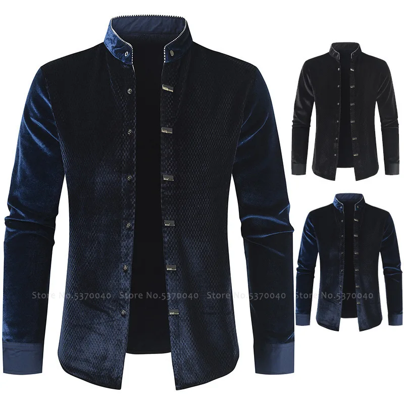 Men's Long Sleeve T-Shirt Noble Palace Gold Velvet Blouse Fashion Tee Tops Warm Jackets Coat Medieval Victorian Party Costumes
Men's Long Sleeve T-Shirt Noble Palace Gold Velvet Blouse Fashion Tee Tops Warm Jackets Coat Medieval Victorian Party Costumes