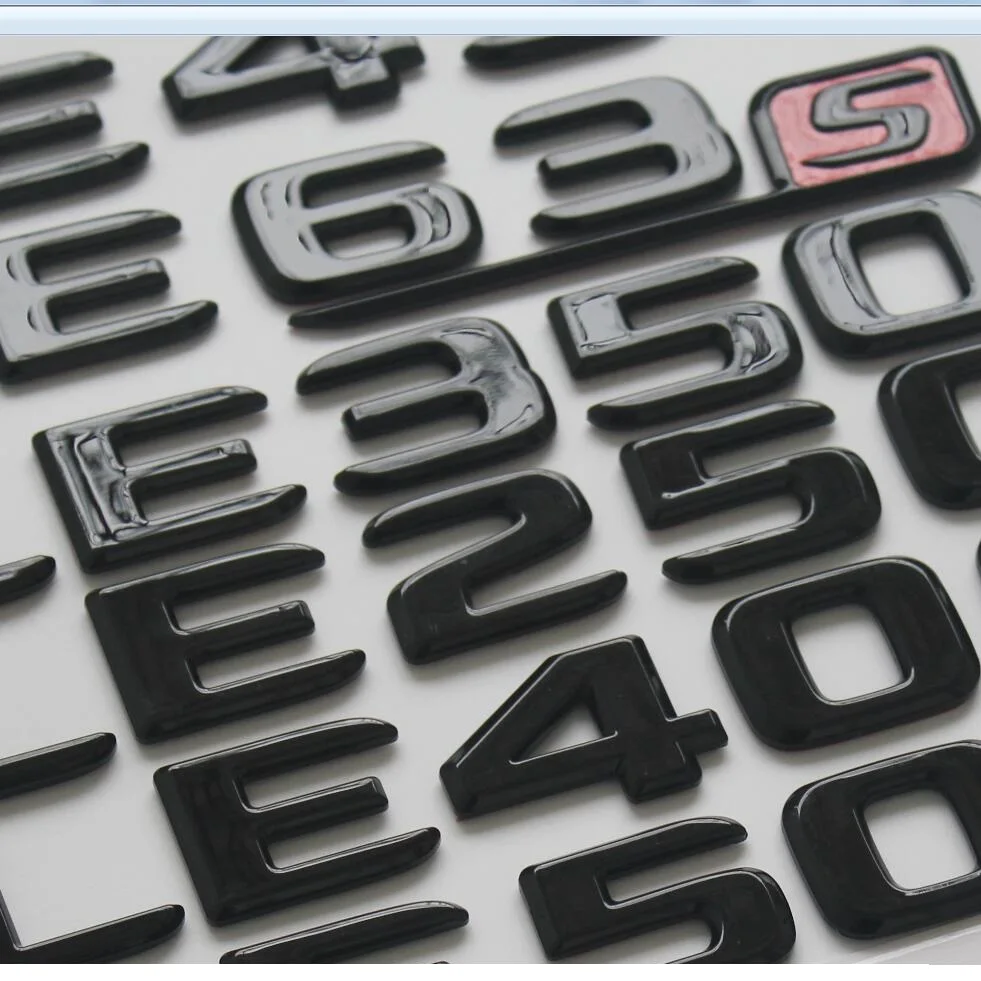 Блеск для губ и черными буквенными принтами чисел эмблемы Mercedes Benz X166 GL63 AMG GL350 GL400