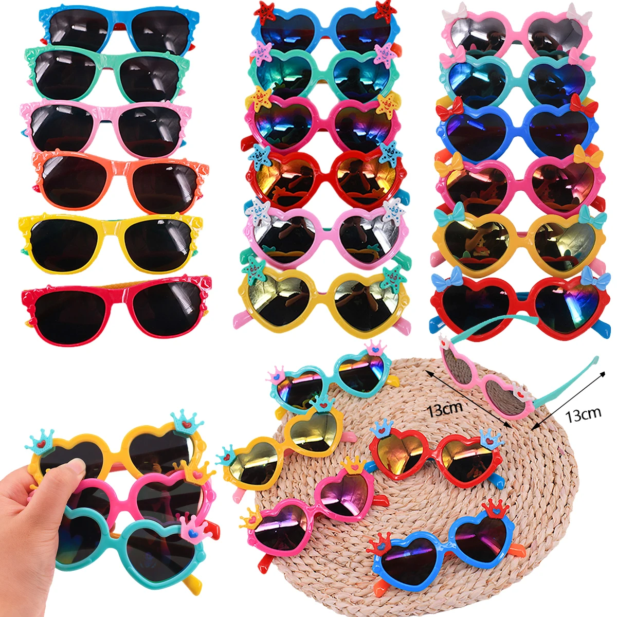 Children's Sunglasses Glasses Cute Sunglasses UV Protection Baby Birthday Boys And Girls Cartoon Toy Glasses Frame
Children's Sunglasses Glasses Cute Sunglasses UV Protection Baby Birthday Boys And Girls Cartoon Toy Glasses Frame